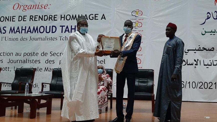 Tchad : la CONABIT honore Mahmoud Abbas, élu SG de l'Union des journalistes du Sahel