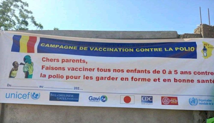 Tchad : 1332 agents vaccinateurs mobilisés contre la poliomyélite au Guera