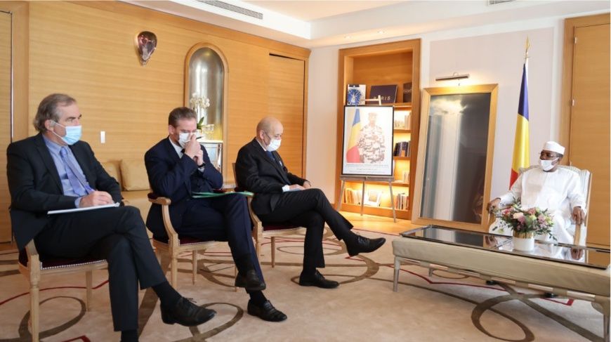 ​رئيس المجلس العسكري يستقبل وزير الخارجية الفرنسية إيف لودريان في باريس