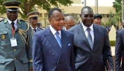 © africatime.com Le président congolais Denis Sassou Nguesso et son homologue centrafricain Michel Djotodia