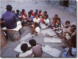 École coranique à Randa, village au nord-ouest de Djibouti*, république de Djibouti. Crédit photo : http://b.brahim.free.fr