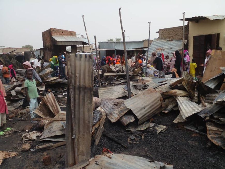 Tchad : un incendie ravage des boutiques dans le 2ème arrondissement de N’Djamena