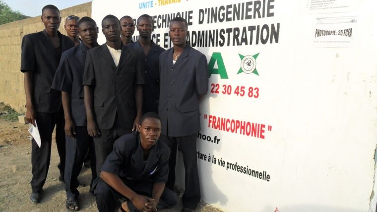 Des étudiants de l'Ecole Polytechnique d'Ingénierie, de Commerce et d'Administration 