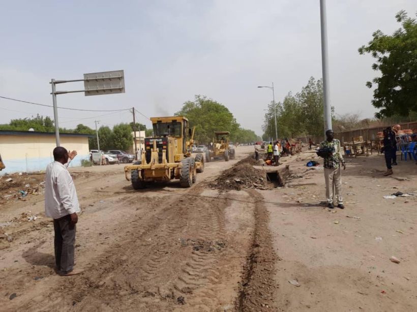 Tchad : des travaux de reprofilage des rues en terre lancés à N'Djamena