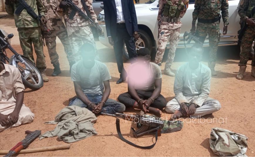 Tchad : des présumés malfrats présentés à la presse à Am-Timan