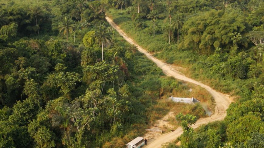 Une vue partielle du tronçon Kingani-Komono