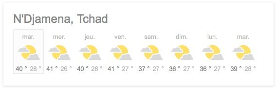 Tchad : Une forte pluie s'abbat en ce moment à N'Djamena