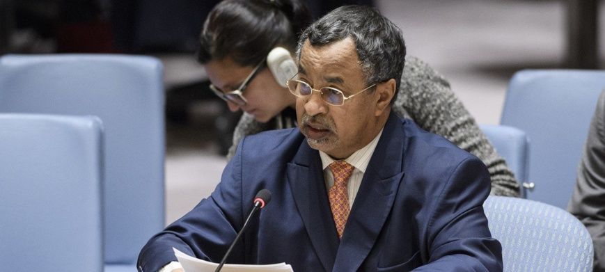 Mahamat Saleh Annadif devant le Conseil de sécurité (archives). Le Tchadien est Représentant spécial de l’ONU pour l'Afrique 