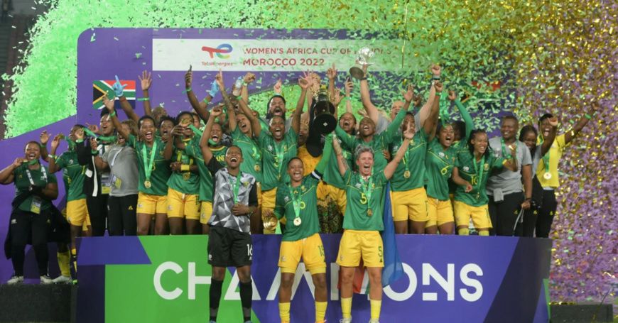 Football féminin : l'Afrique du Sud est championne du continent en battant le Maroc (2-1). © CAF