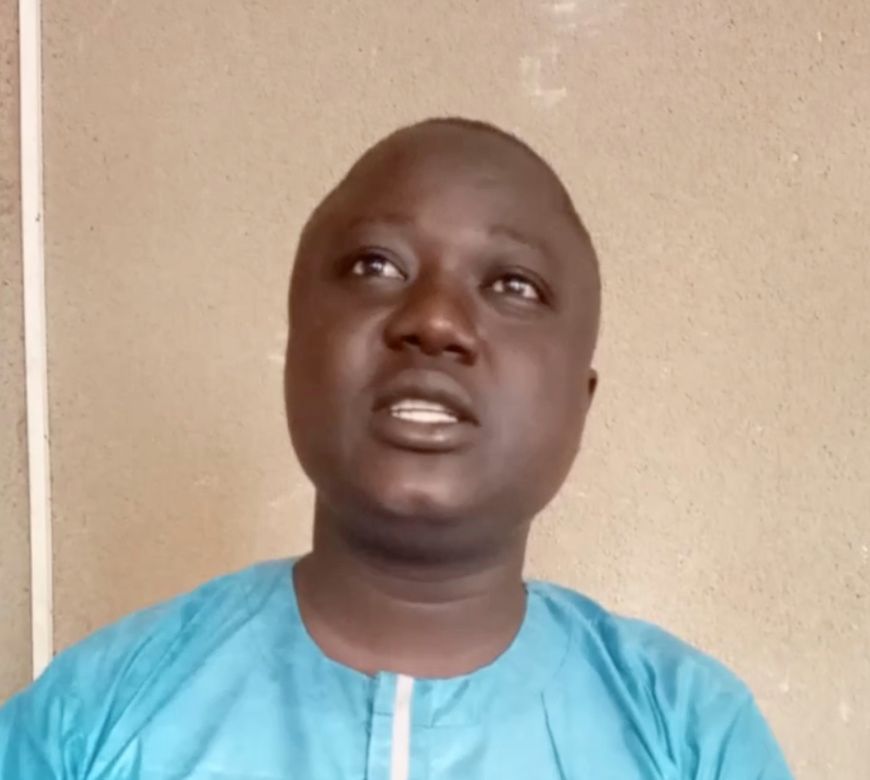 Le président de l'Association des jeunes pour l'animation et le développement rural (AJADR), Deuba Tchocke Rodrigue. © Tchonc