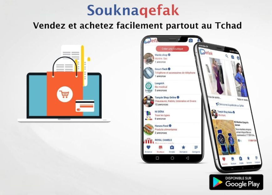 ​Souknaqefak, une application de petites annonces gratuites au Tchad