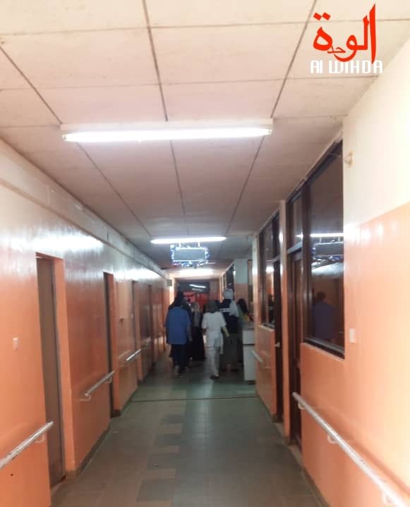 Le couloir d'un hôpital au Tchad. Illustration © Alwihda Info/archives