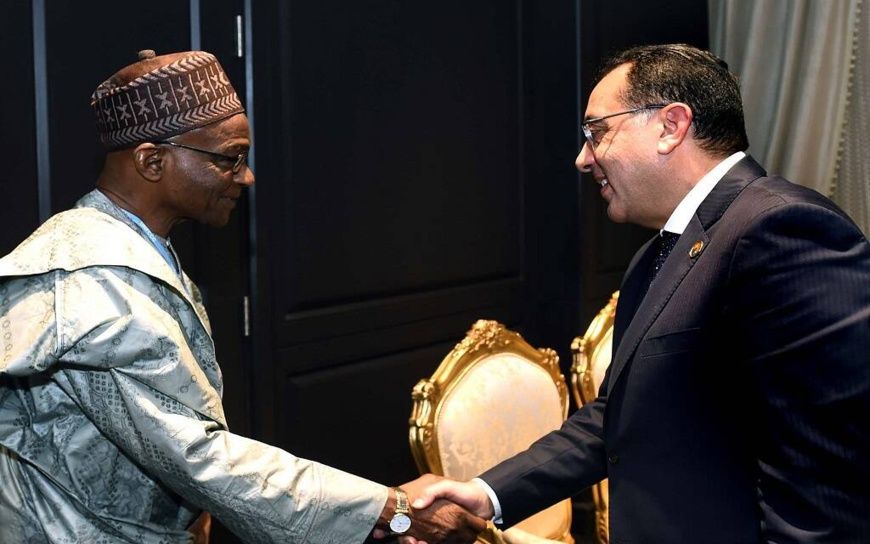 Saleh Kebzabo et Moustafa Madbouli au Caire. © DR