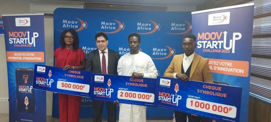 Tchad : Moov Africa récompense les trois heureux gagnants de Moov Startup Challenge