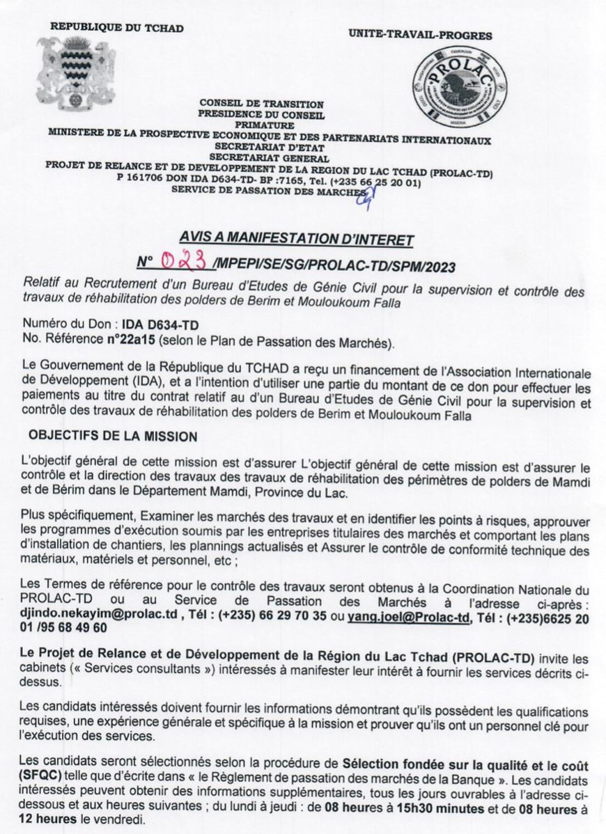 AMI n°23 - PROLAC-TD