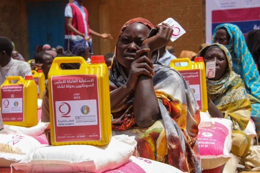 L'association Qatar charity répond à l'appel du gouvernement tchadien pour aider les réfugiés soudanais