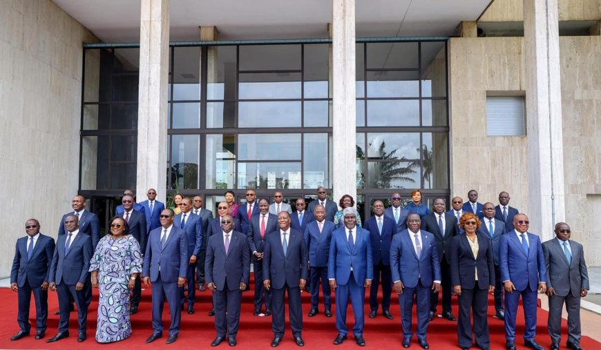 Côte d’Ivoire : Ouattara appelle le nouveau gouvernement à consolider les performances