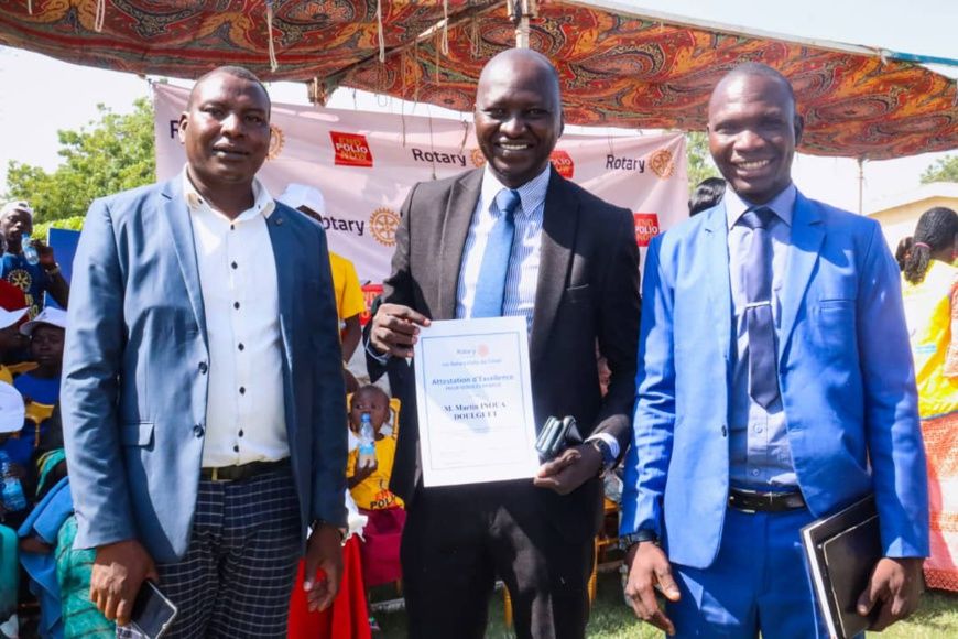 Martin Inoua Doulguet, conseiller du Premier ministre, honoré par le Rotary Club de N'Djamena
