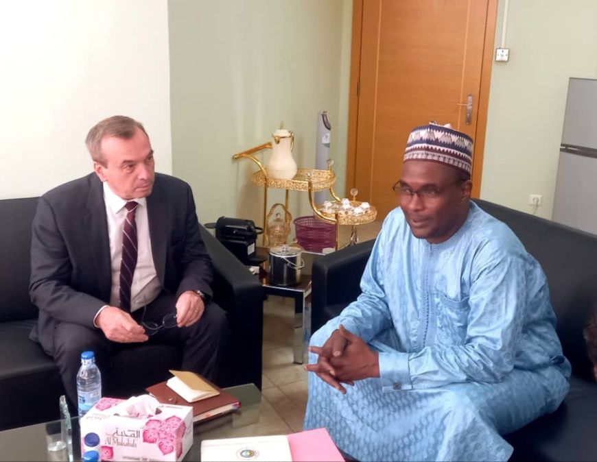 Tchad : l'ambassadeur de France rencontre le ministre de l'Aviation civile