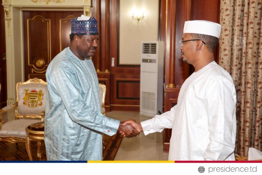 Le Représentant Spécial du SG de l’ONU pour l’Afrique Centrale reçu par le PT du Tchad le 16 novembre 2023 / Image: Présidenc
