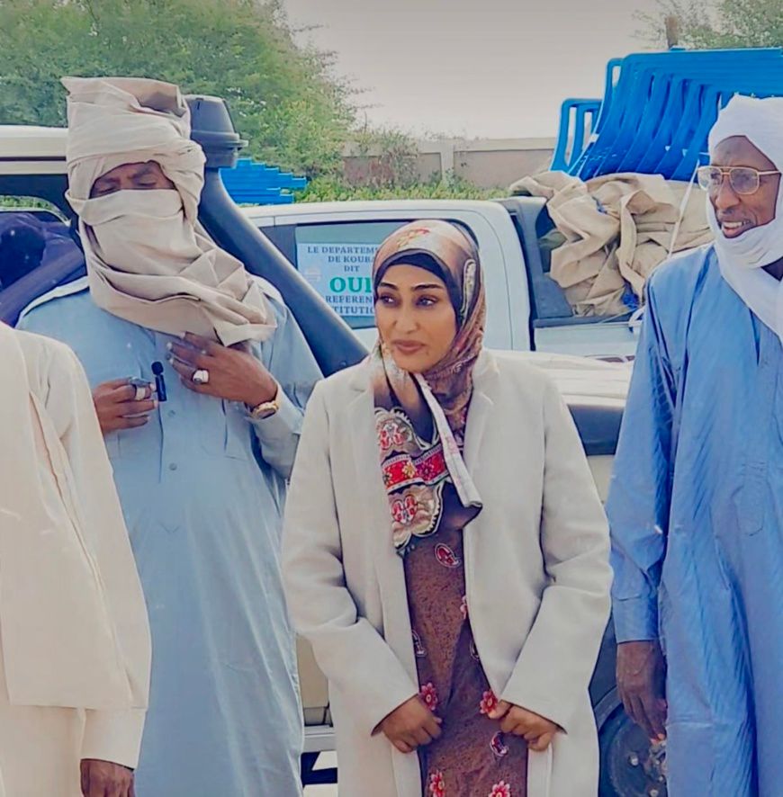 Tchad : Mansoura Hamid mène une forte délégation pour le OUI au Référendum dans le Borkou