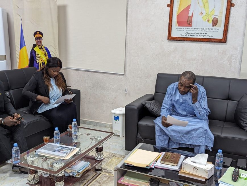 Tchad : Rencontre fructueuse entre l’ambassadrice Kitoko Gata Ngoulou et le Directeur Général de la SNE