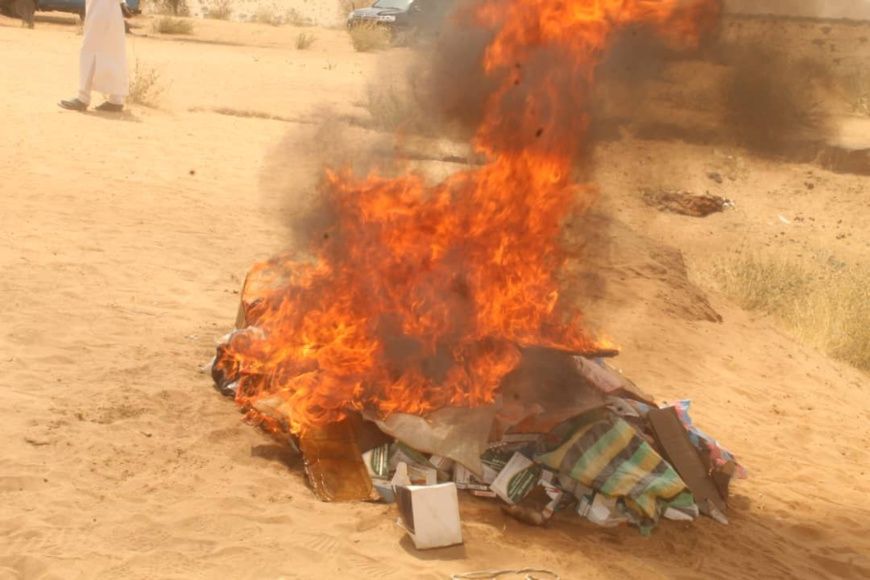 Tchad : incinération de produits pharmaceutiques périmés à Mao