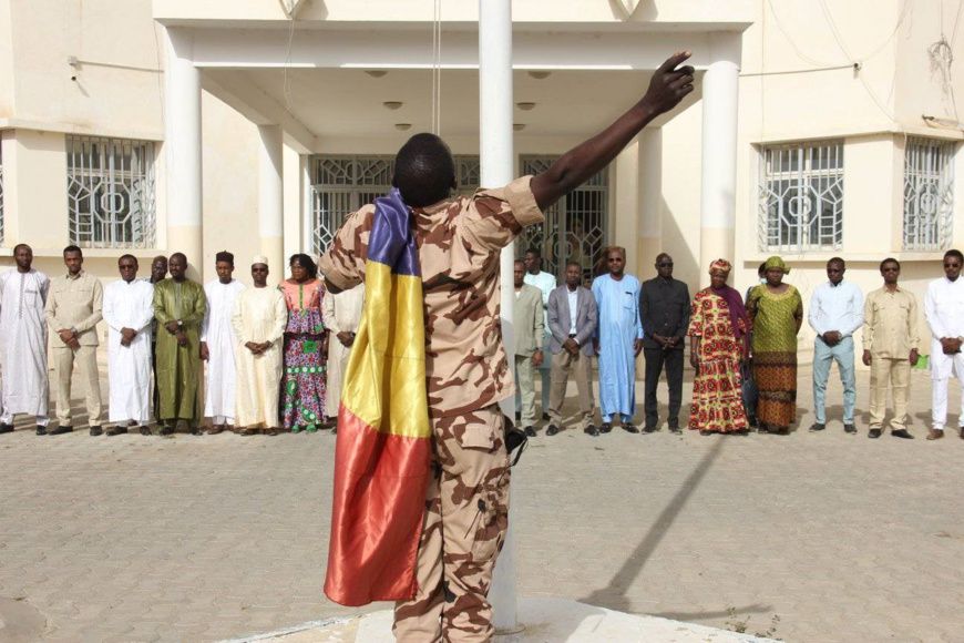 Tchad - La levée des couleurs : un moment solennel au ministère de l'Aménagement du Territoire, de l'Habitat et de l'Urbanisme du Tchad