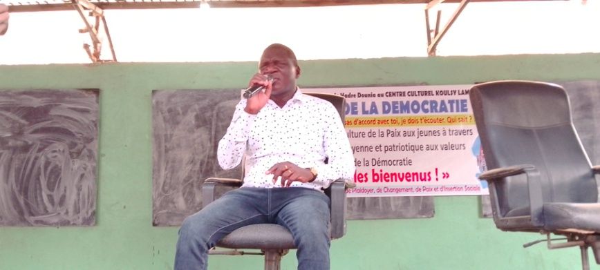 Beral Mbaïkoubou, représentant du Mouvement des Patriotes Tchadiens pour la République (MPTR). © H.O.E/Alwihda Info