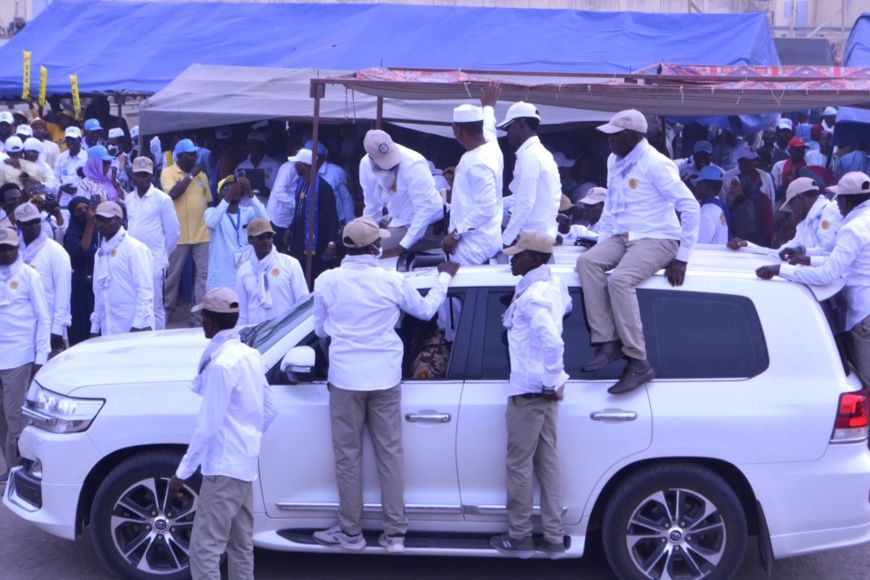 Tchad : meeting de Mahamat Idriss Deby Itno à Doba