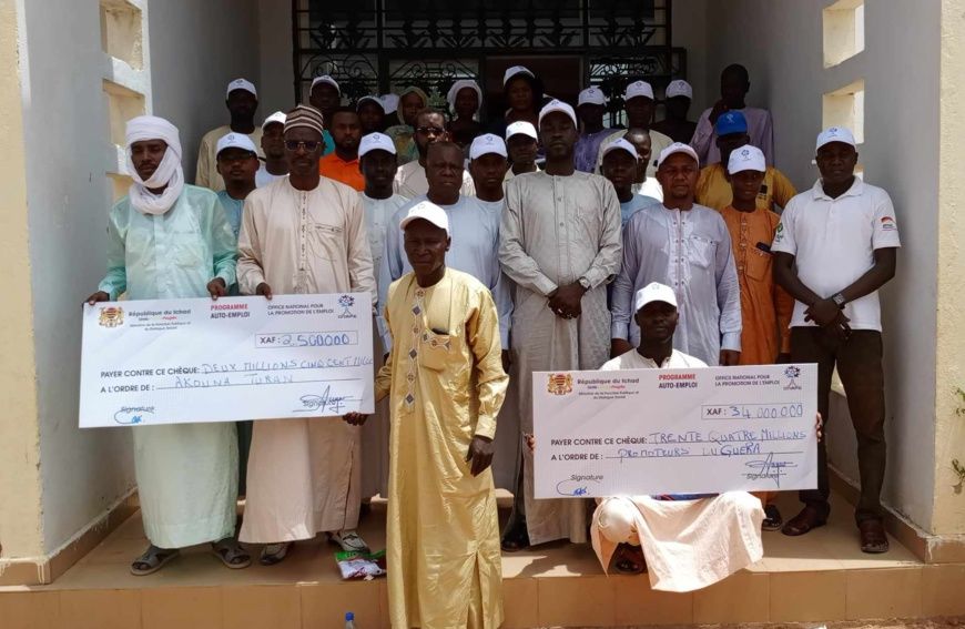 Tchad : les entrepreneurs de la province du Guéra reçoivent des chèques de l'ONAPE