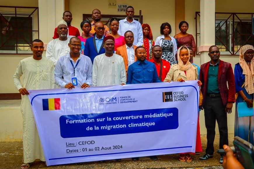 Tchad : Des journalistes outillés sur la couverture médiatique de la migration climatique par l'OIM