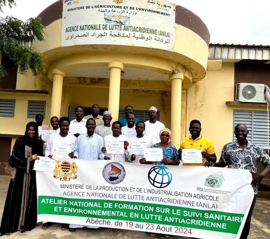 Tchad : Atelier national de renforcement des capacités de lutte antiacridienne à Abéché