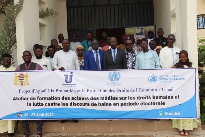 Tchad : Formation des journalistes sur les droits humains et la lutte contre les discours de haine en période électorale