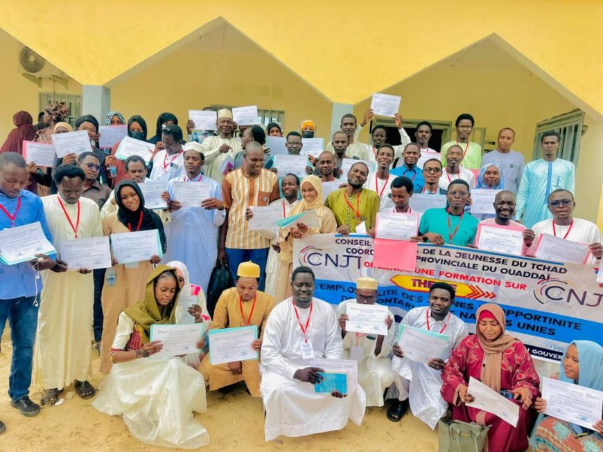 ​Tchad : Une soixantaine de jeunes formés sur les notions de volontariat des Nations Unies à Abéché