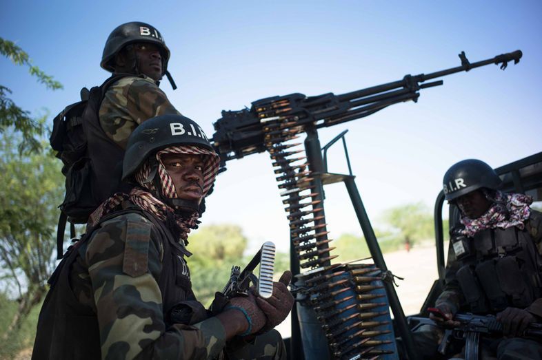Le Bataillon d'Intervention Rapide (Biir), une unité d'élite de l'armée camerounaise. EDOUARD ELIAS/GETTY REPORTAGE POUR 