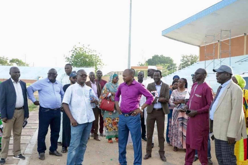 Tchad : le ministre des Sports visite le stade Idriss Mahamat Ouya