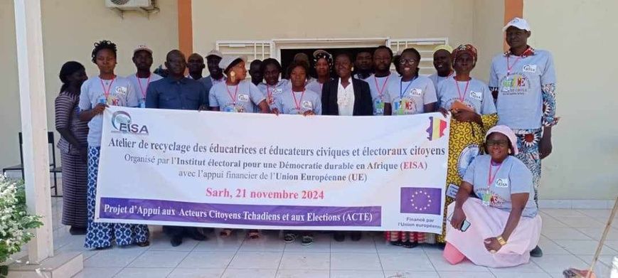 Tchad : dans le Moyen-Chari, l'EISA recycle des éducateurs civiques et électoraux