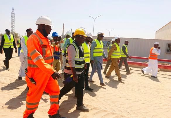 Tchad : Le ministre de l'Eau et de l'Énergie inspecte les travaux de Djarmaya