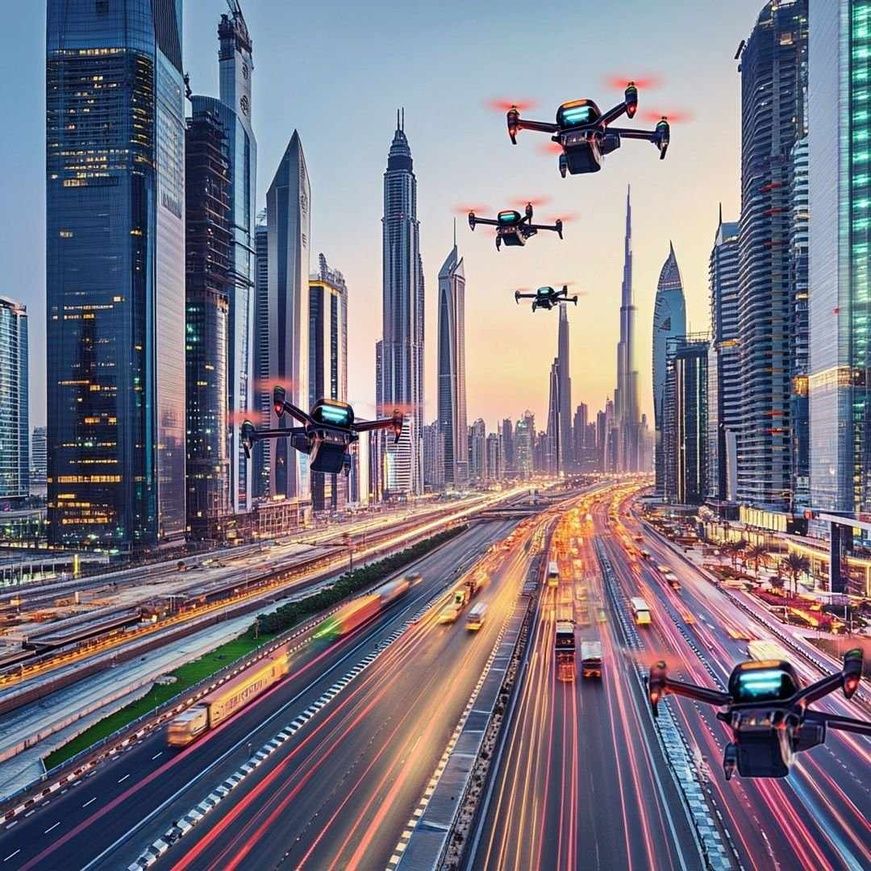 Émirats Arabes Unis : cartographie des couloirs aériens pour les taxis aériens et les drones de fret