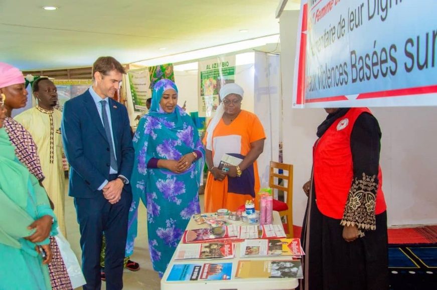 L'Ambassadeur du Royaume-Uni au Tchad visite la Maison Nationale de la Femme