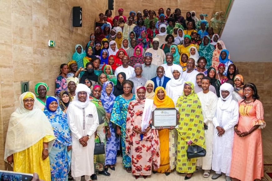 Tchad : Fatima Goukouni Weddeye, championne de la promotion féminine, honorée par les femmes du Ministère des Transports
