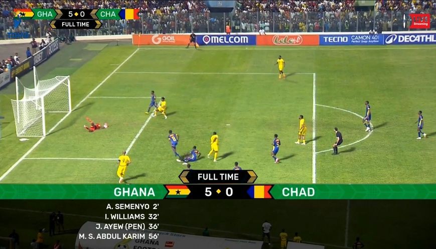 Éliminatoires CAN 2026 : Les SAO du Tchad lourdement battus par le Ghana (5-0)