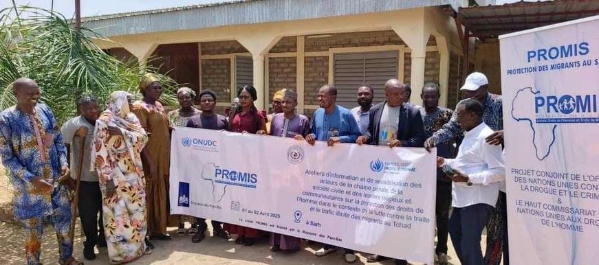Tchad : la chaîne pénale et les leaders religieux du Moyen Chari mobilisés contre la traite des migrants