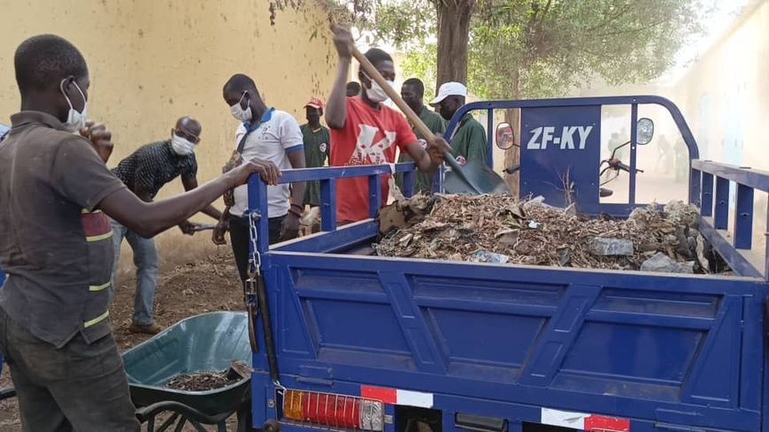 Tchad : Moundou se mobilise avec une opération de nettoyage au marché à mil