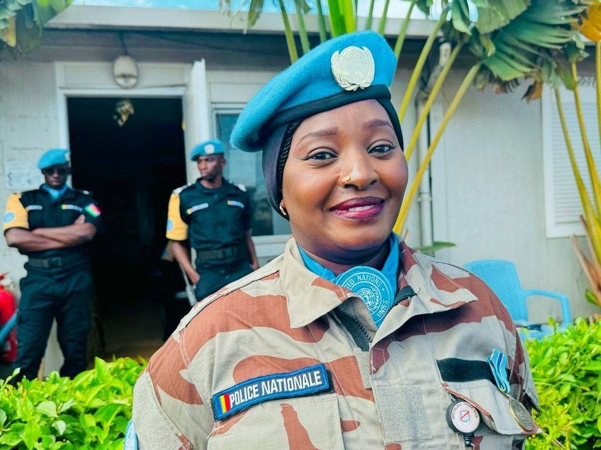 Tchad - RDC : Hommage solennel aux Casques bleus de la Police onusienne à Bunia, Commissaire Mariam Mokhtar Kalibou à l’honneur