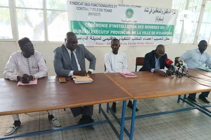 Le Syndicat des Fonctionnaires et Contractuels du Tchad (SYFOCT) installe son bureau provincial de N'Djamena