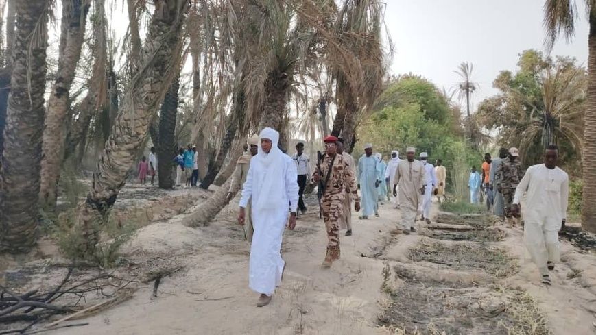 Tchad : Le Général Asseif Mahamat Assouni apporte son soutien aux victimes de l'incendie de Djougou