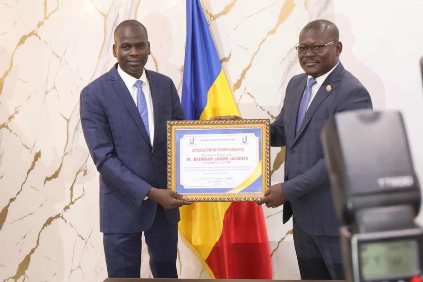 Tchad : le président de la CNDH honoré par l'UJT pour sa contribution à la Journée mondiale de la presse