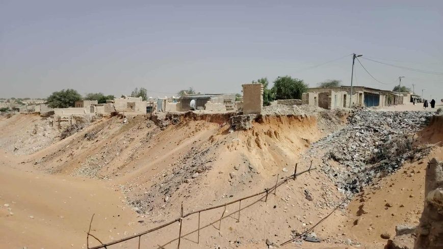 Des ravins dans la ville de Mao. Illustration © Djidda Mahamat/Alwihda Info